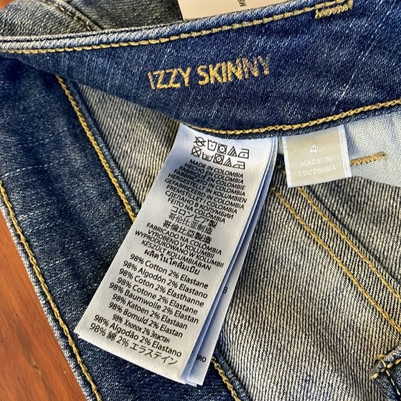 *NWT* Michael Kors Izzy Skinny Jeans, Zipper Pockets, Verushka Wash - Picture 14 of 16